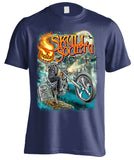 Pumpkin Head Halloween T-shirt (Front Print)