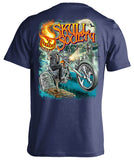 Pumpkin Head Halloween T-shirt (Back Print)