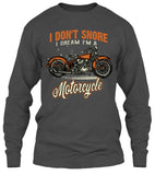 I Don't Snore, I Dream I'm A Motorcycle (Front Print)