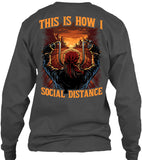 This Is How I Social Distance Motorcycle T-shirt