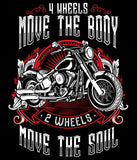 T-shirt - 2 Wheels Move The Soul (Mens)