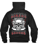 T-shirt - Bikers Don't Go Grey We Turn Chrome - Flames & Engine