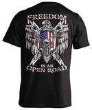 T-shirt - Freedom Is An Open Road Eagle