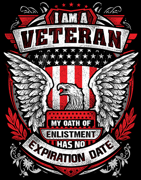 T-shirt - I Am A Veteran - Eagle