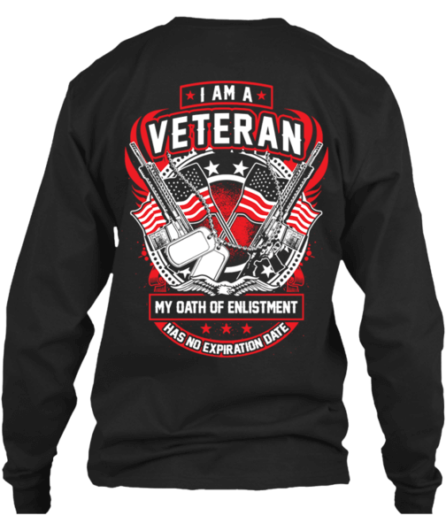 T-shirt - I Am A Veteran - Flag & Guns