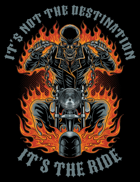 T-shirt - It's Not The Destination, It's The Ride