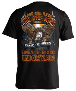 T-shirt - Race The Rain, Ride The Wind