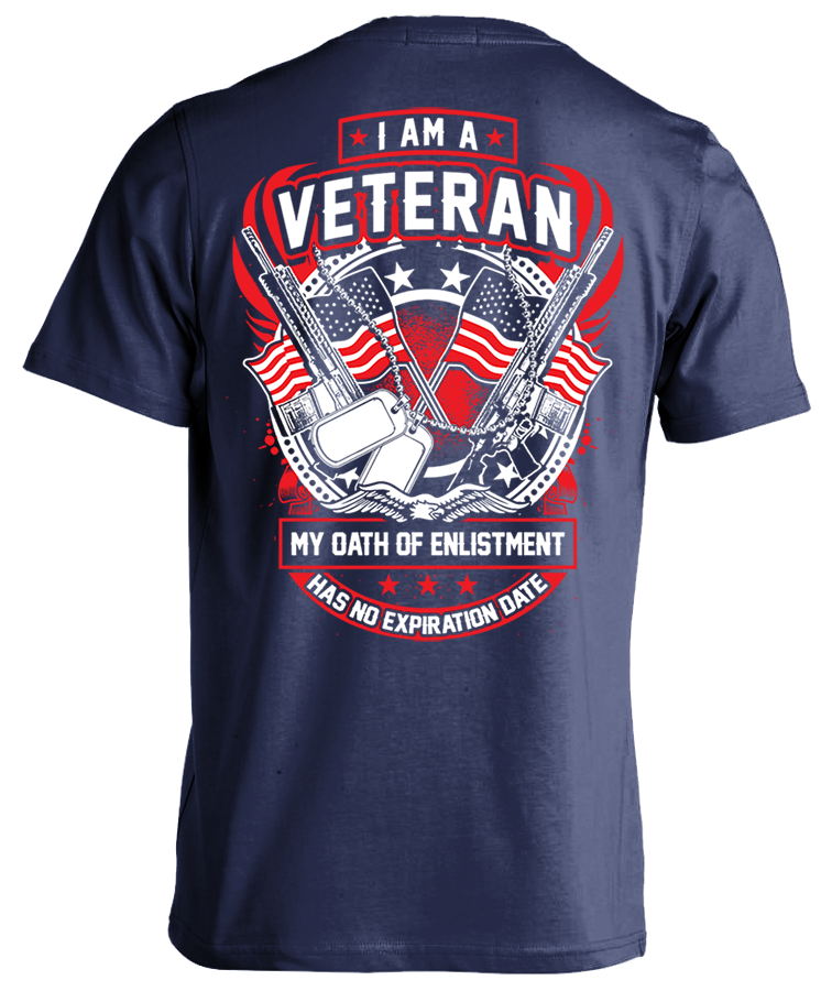 I Am A Veteran - Flag & Guns