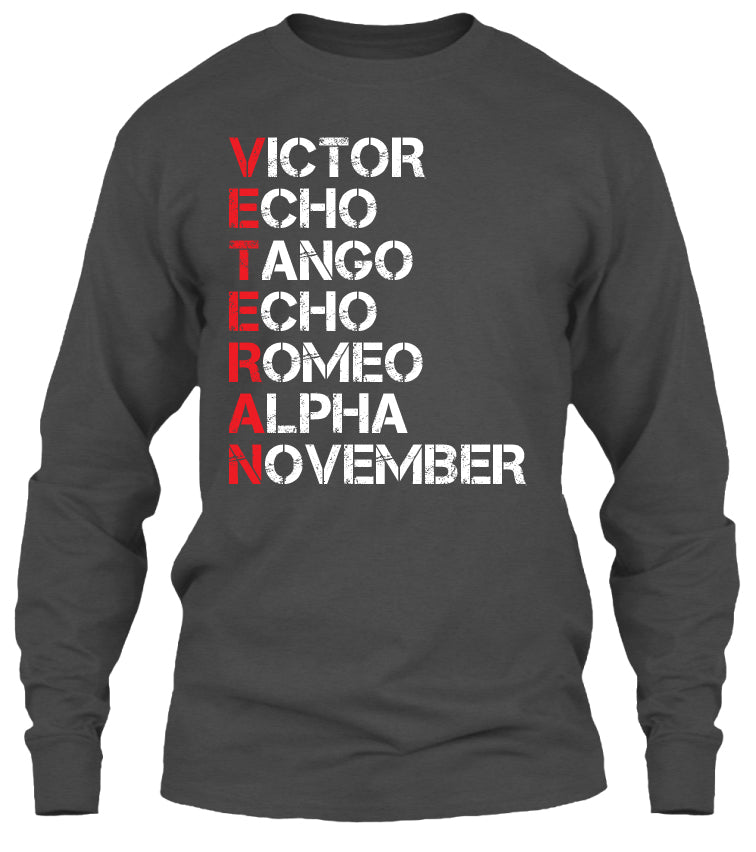 Veteran Military Alphabet T-shirt