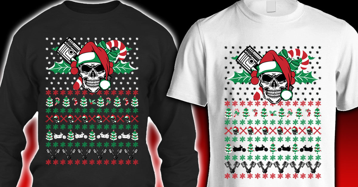 Ugly Christmas T-shirts For Bikers
