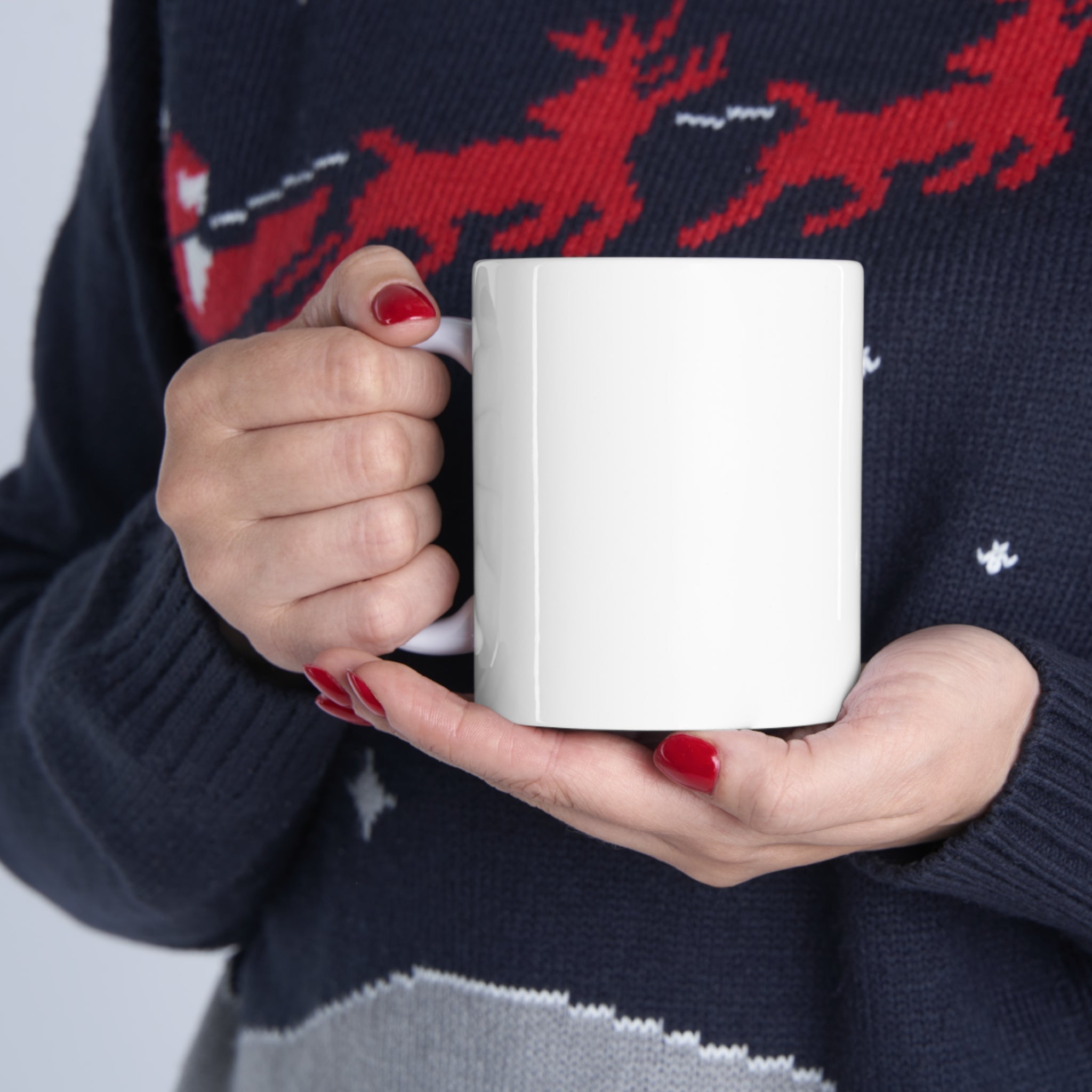 Skull Society Stars & Stripes Ceramic Mug - White - 11oz