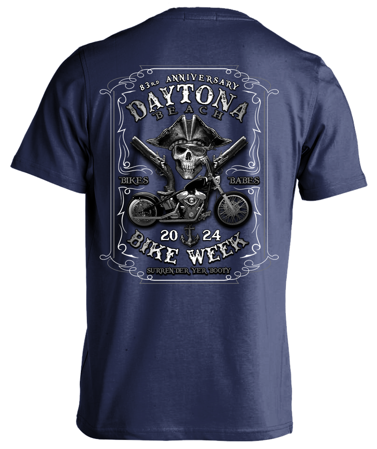 2024 Daytona Bike Week Pirate Skull - 83rd Anniversary