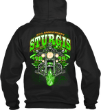 2025 Sturgis Motorcycle Rally Green Skeleton Rider - 85th Anniversary