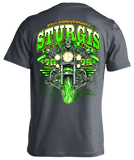 2025 Sturgis Motorcycle Rally Green Skeleton Rider - 85th Anniversary