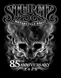 2025 Sturgis Motorcycle Rally Smokey Skull - 85th Anniversary