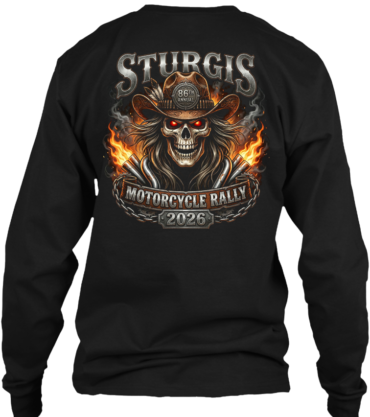 2026 Sturgis Motorcycle Rally Cowboy Skull - 86th Anniversary