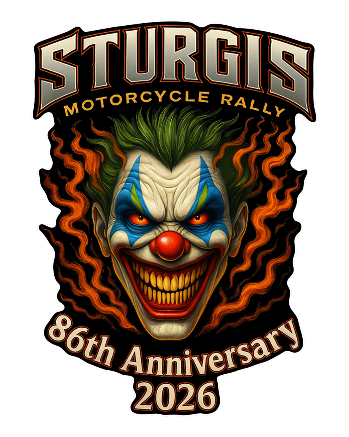 2026 Sturgis Insane Clown - 86th Anniversary Decals