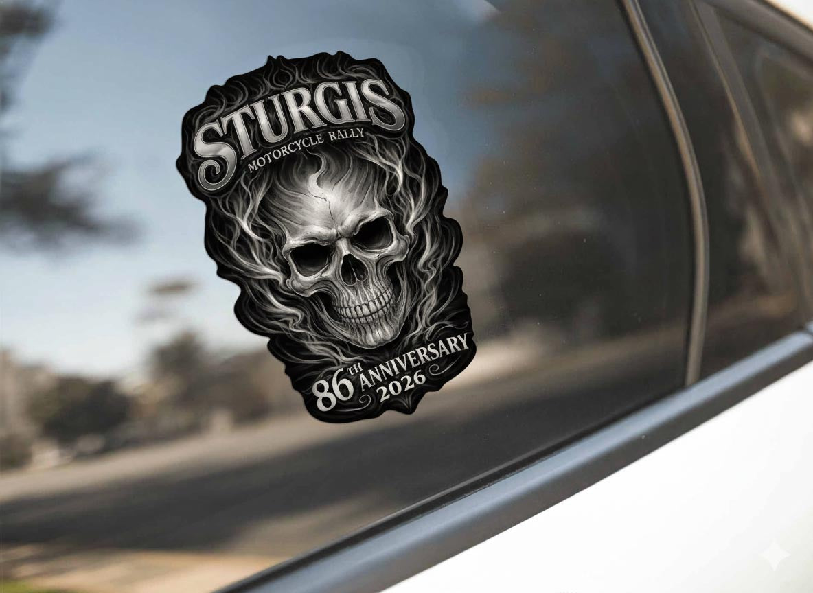 2026 Sturgis Smokey Skull - 86th Anniversary Decals