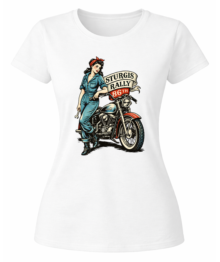 2026 Sturgis Iron Rose Pin-Up - 86th Anniversary (Ladies)