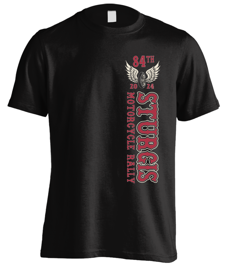 2024 Sturgis Motorcycle Rally Wheel & Wings Skull - 84th Anniversary