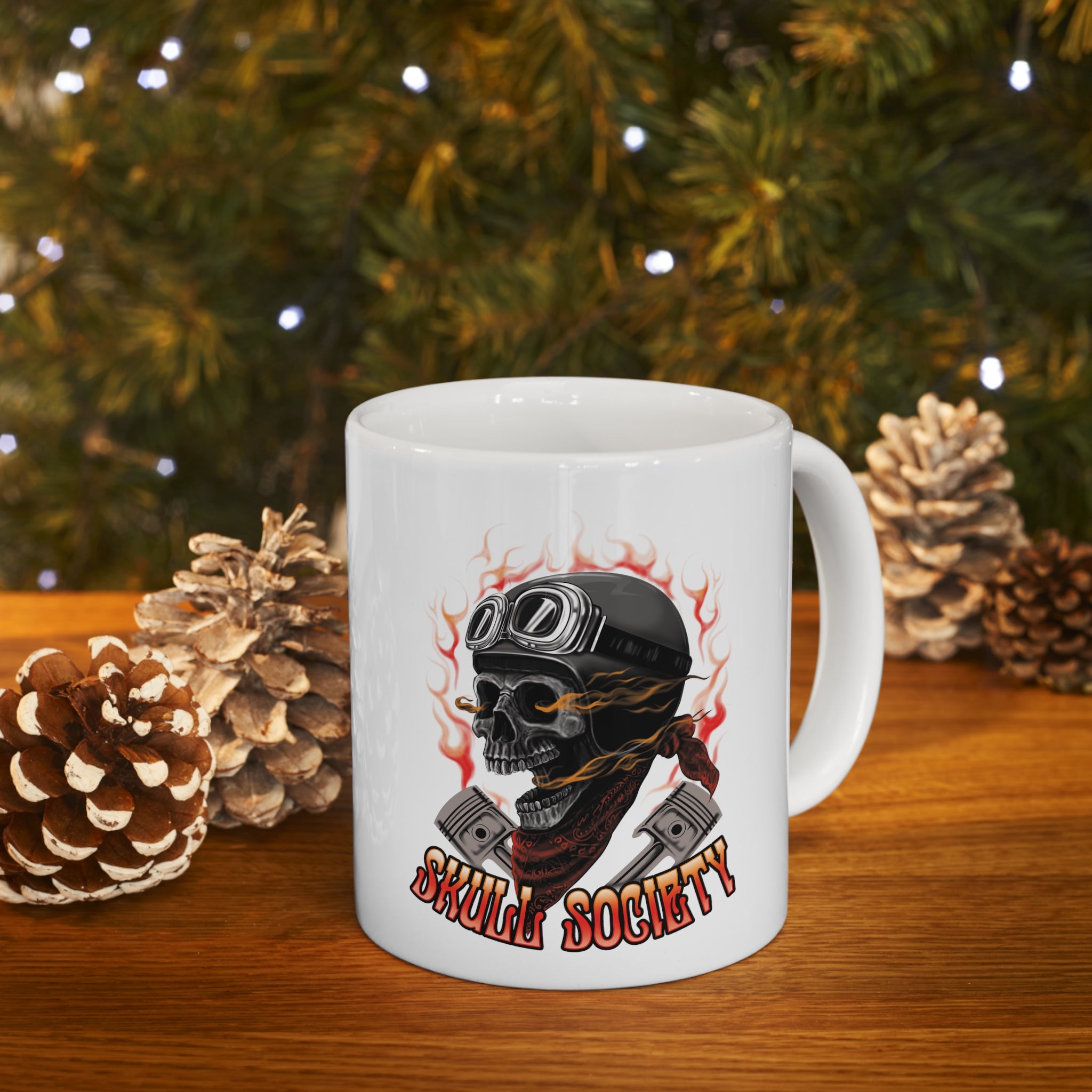 Blazing Skull Mug - 11oz