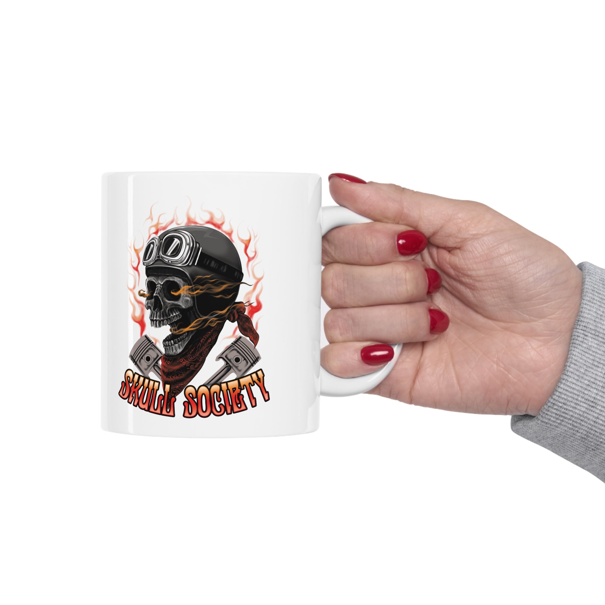 Blazing Skull Mug - 11oz