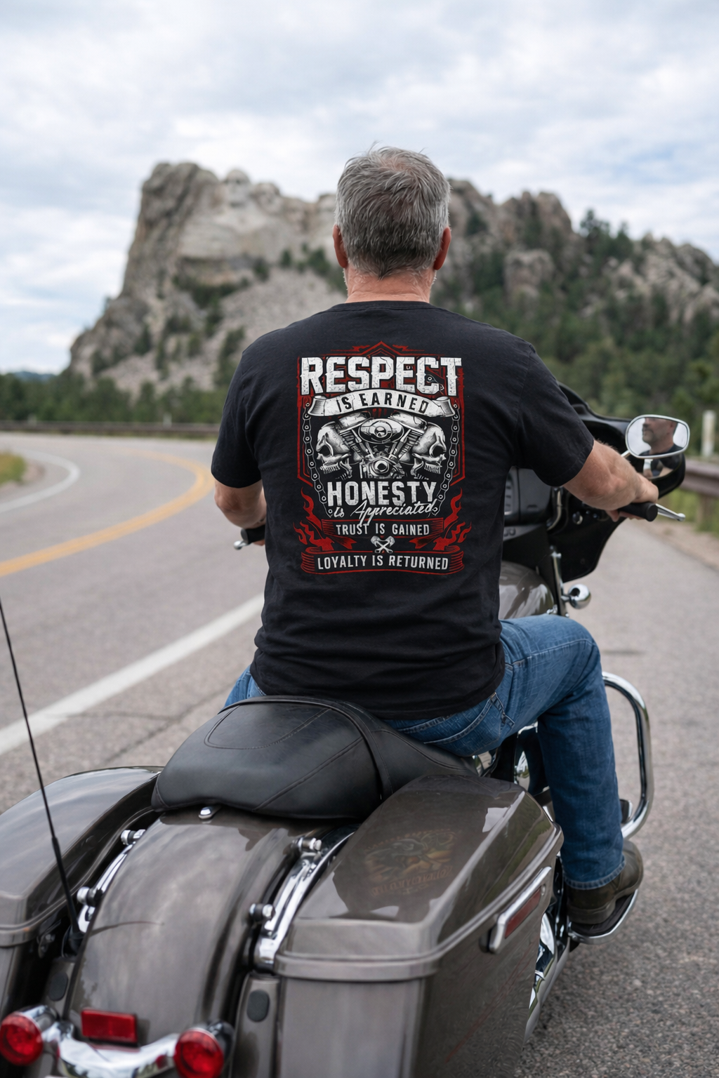 Respect Is Earned Skull & Engine