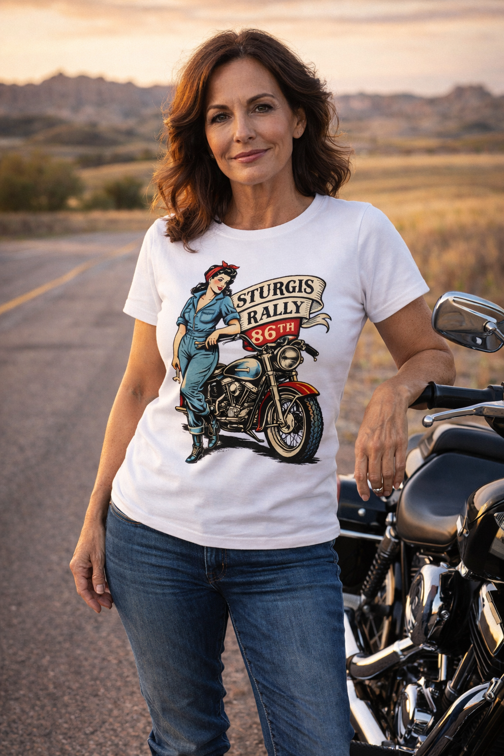 2026 Sturgis Iron Rose Pin-Up - 86th Anniversary (Ladies)