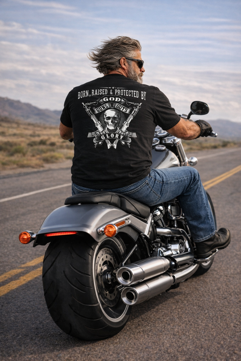 Born, Raised and Protected By God, Guns, Guts & Glory