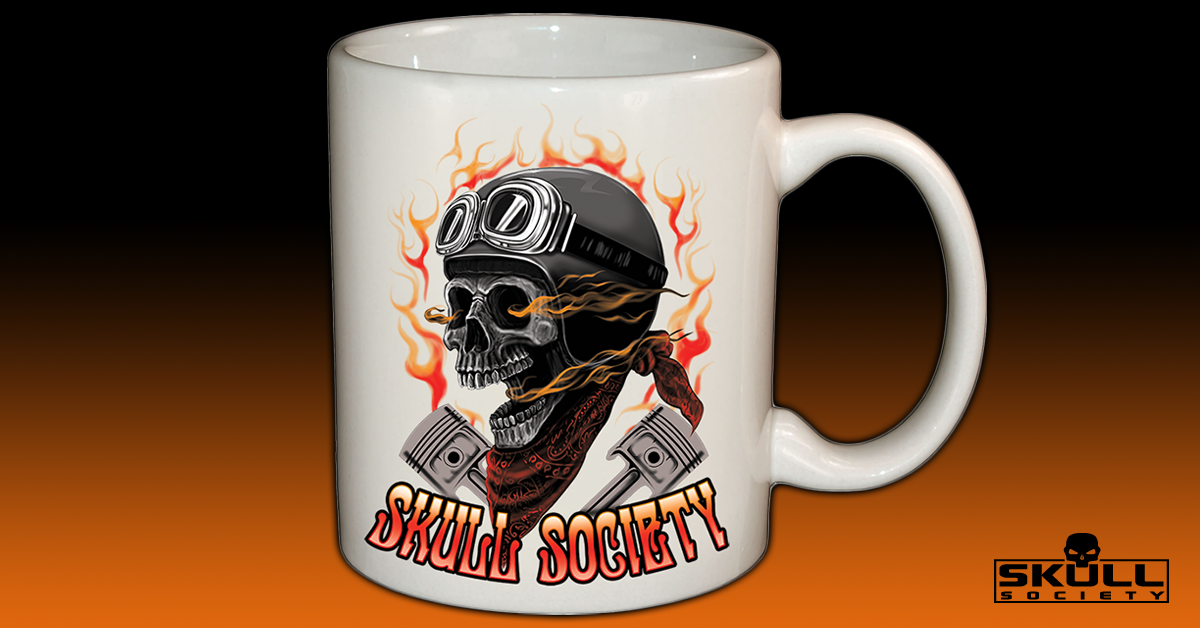 Blazing Skull Mug - 11oz