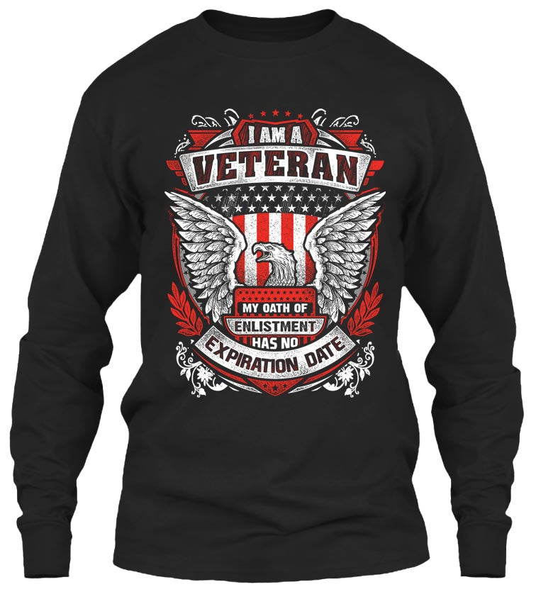 I Am A Veteran Eagle (Front Print)