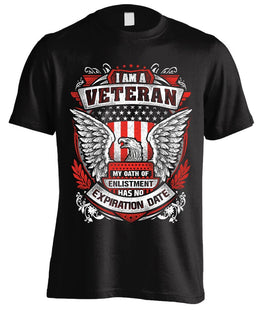 I Am A Veteran Eagle (Front Print)
