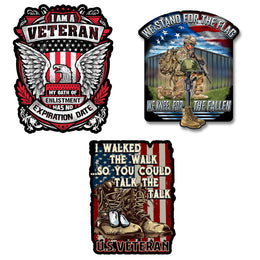 Veteran Decal Gift Pack - 3-Pack