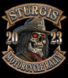 2023 Sturgis Motorcycle Rally Cowboy Skull - 83rd Anniversary