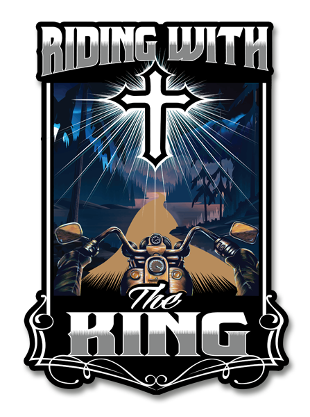 Riding With The King Decal