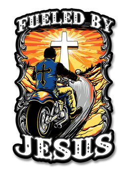 Fueled By Jesus 7" Decal