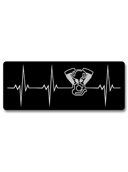 Heartbeat Of A Biker V-twin 7" Decal