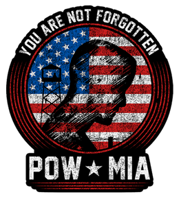 POW/MIA You Are Not Forgotten 7" Decal