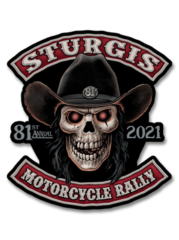 2021 Sturgis Rally Cowboy 81th Anniversary 7 inch Decal