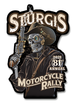 2021 Sturgis Rally Steampunk Cowboy 80th Anniversary 7" Decal