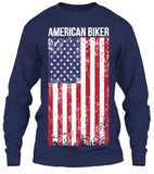 T-shirt - American Biker Flag (Front Print)