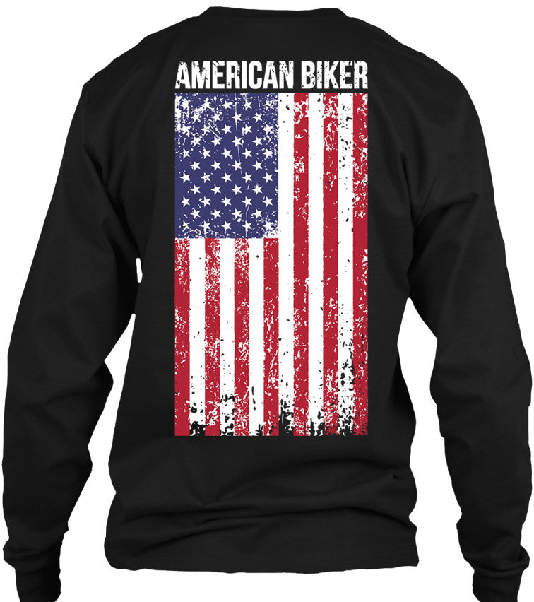 T-shirt - American Biker Flag