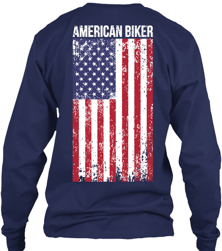 T-shirt - American Biker Flag