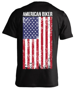 T-shirt - American Biker Flag