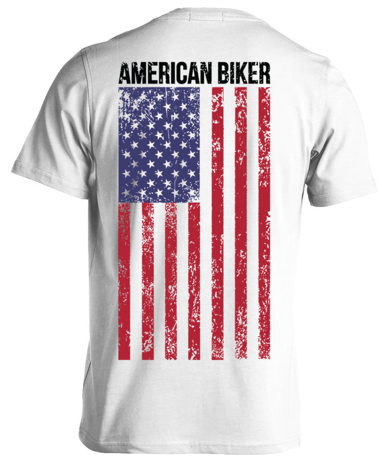 T-shirt - American Biker Flag
