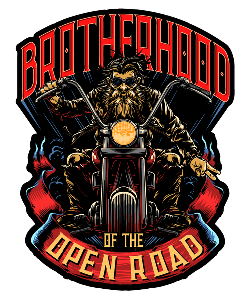 Brotherhood of the Open Road 7" Decal