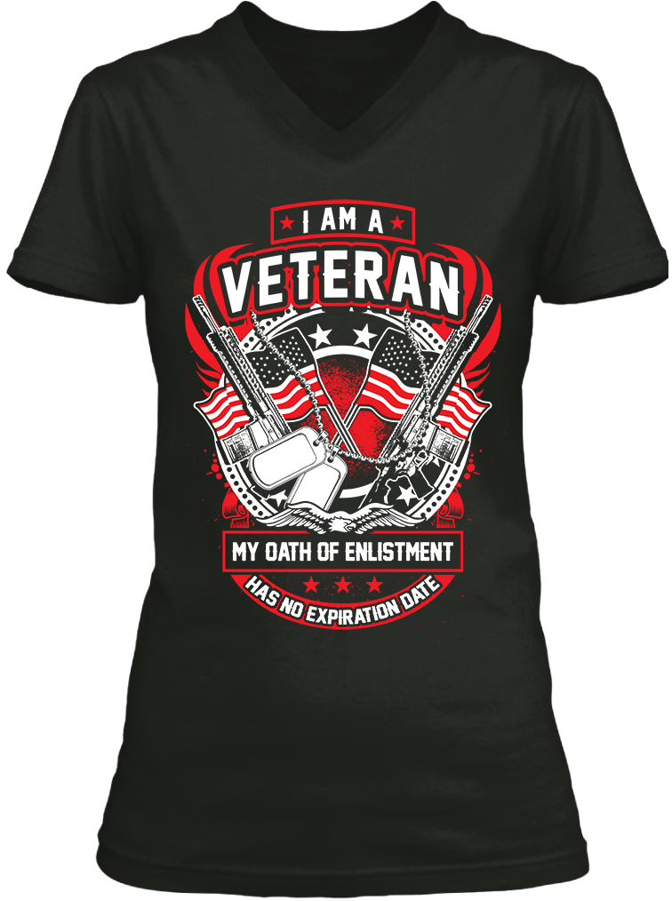 I Am A Veteran - Flag & Guns (Ladies)