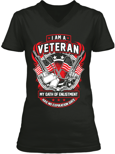 I Am A Veteran - Flag & Guns (Ladies)