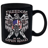 Freedom is An Open Road Eagle Mug
