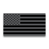 Gray American Flag Decal